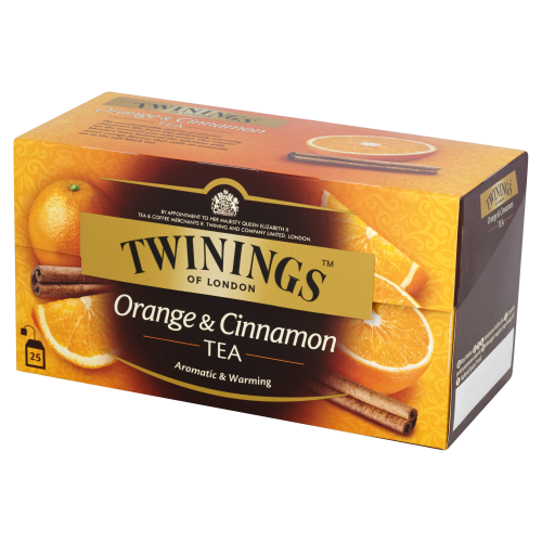 Herbata Twinings Orange Cinnamon 25x2g - czarna aromatyzowana w kopertach