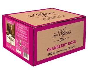 Herbata Sir William's Cranberry Rose 500 torebek, duże opakowanie owocowej herbaty