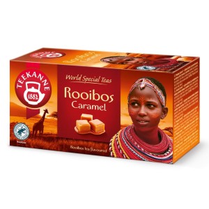Herbata Teekanne Rooibos Caramel 20x1,75g - czerwonokrzew afrykański o smaku karmelowym w kopertach