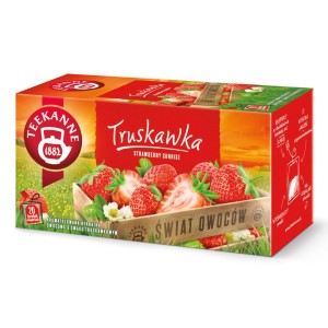 Herbata Teekanne Truskawka 20 kopert - owocowa truskawkowa