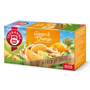 Herbata Teekanne Orange & Ginger 20 kopert - pomarańczowa z imbirem