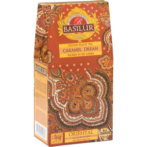 Herbata Basilur Caramel Dream 100g stożek - z naturalną nutą karmelową