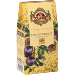 Herbata Basilur Blossom Passion Tropica 75g - liściasta zielona o smaku marakui