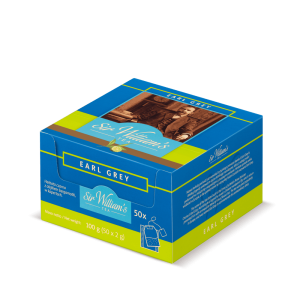 Herbata Sir William's Earl Grey 50x2g - czarna aromatyzowana z bergamotką w kopertach