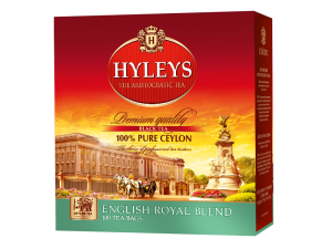 Herbata Hyleys English Royal Blend 100 torebek - czarna z cytrusami