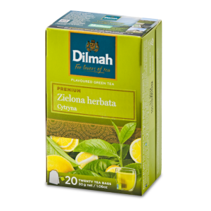 Herbata Dilmah Green Tea Lemon 20x1,5g - z naturalnym aromatem cytrynowym