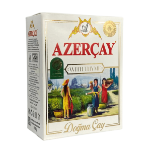 Herbata Azercay With Thyme 100g w kartoniku - czarna liściasta z tymiankiem z Azerbejdżanu