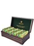 Herbata Hyleys Nature's Harmony Assorted 8 smaków 80 kopert drewniana skrzynka - zestaw naturalnych smaków