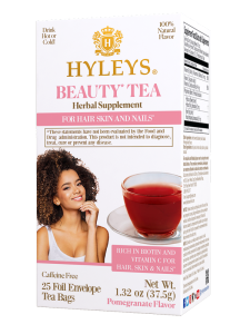 Herbata Hyleys Beauty Tea 25 kopert - 100% naturalna z witaminą B i witaminą C