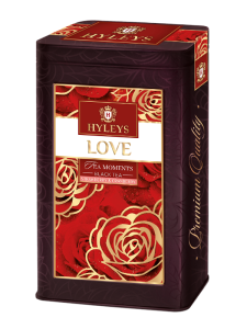 Herbata Hyleys Tea Moments Love 80g puszka - czarna z truskawką i żurawiną