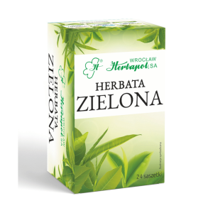 Herbata Herbapol Zielona 24x2g w saszetkach - naturalna, bez aromatów