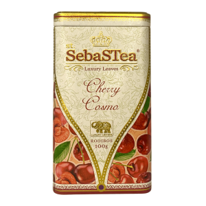 Herbata SebaSTea Cherry Cosmo 100g puszka - rooibos o smaku wiśniowym