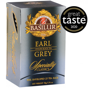 Herbata Basilur  Specialty Classic Earl Grey 25 kopert  – z olejkiem z bergamotki