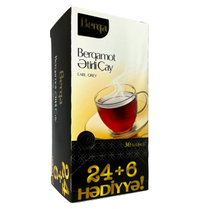Czarna Herbata Berga Earl Grey 24 + 6 kopert - o smaku bergamotki