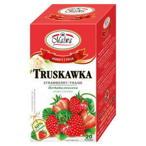 Herbata Malwa Owocowa Truskawka 20x2g w saszetkach