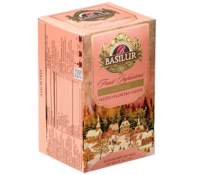Zestaw herbat Basilur Christmas Fruit Assorted 20 kopert - 4 owocowe świąteczne smaki