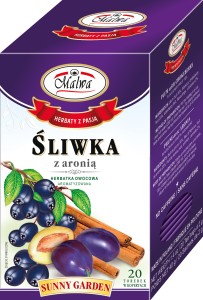 Herbata Malwa Sunny Garden Śliwka z Aronią- 20 torebek  