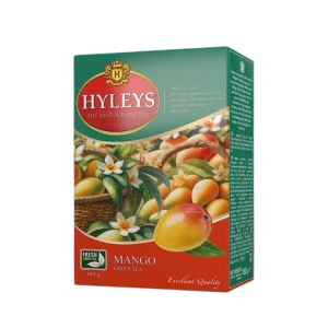 Herbata Hyleys Mango 100g - liściasta zielona z mango