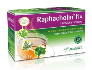 Herbata Ziołowa Herbapol Raphacholin 20x3g w saszetkach - naturalna na trawienie