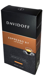 Kawa mielona Davidoff Espresso 57dark choco. 250g - intensywna 100% arabika