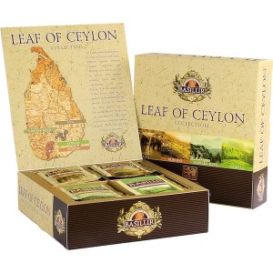 Zestaw Herbat Basilur Leaf of Ceylon Box 40 kopert - 4 rodzaje herbat regionalnych